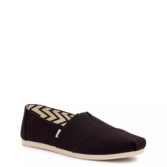 TOMS Alpargata Recycled Cotton Canvas Women s 5.5 Black