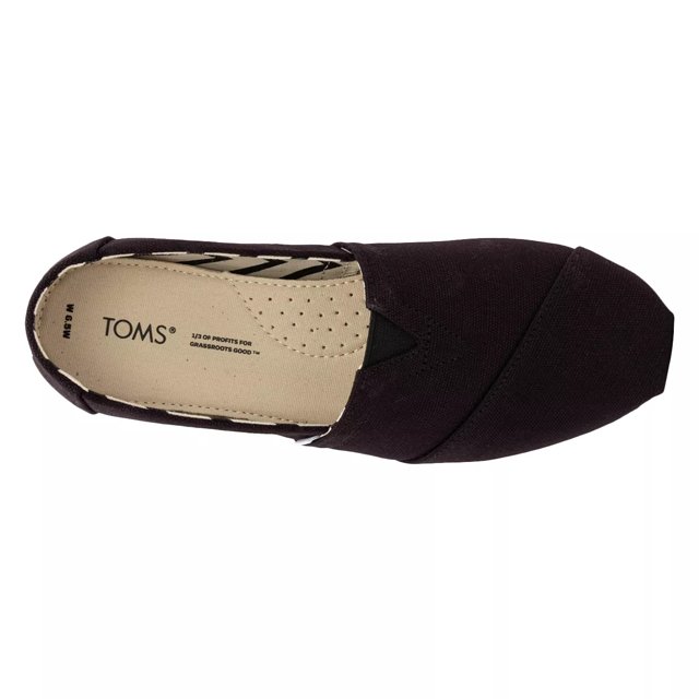 Black canvas toms womens top