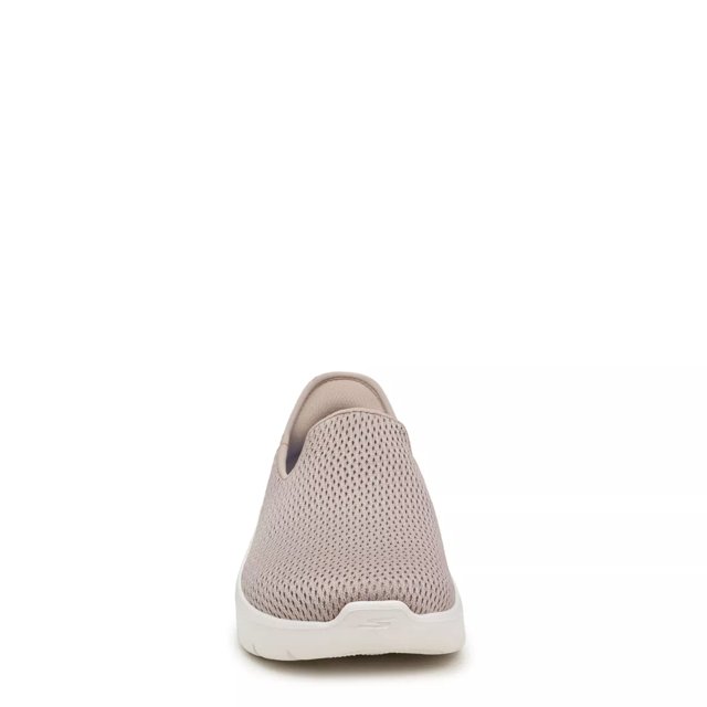 Skechers Women s Hands Free Slip Ins Go Walk Flex Relish Wide Width Slip On Sneaker in Taupe Wide Size 7.5
