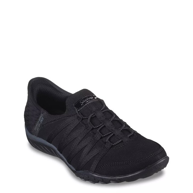 Skechers Women s Hands Free Slip Ins Relaxed Fit Breathe Easy Roll With Me Wide Width Sneaker The Shoe Company