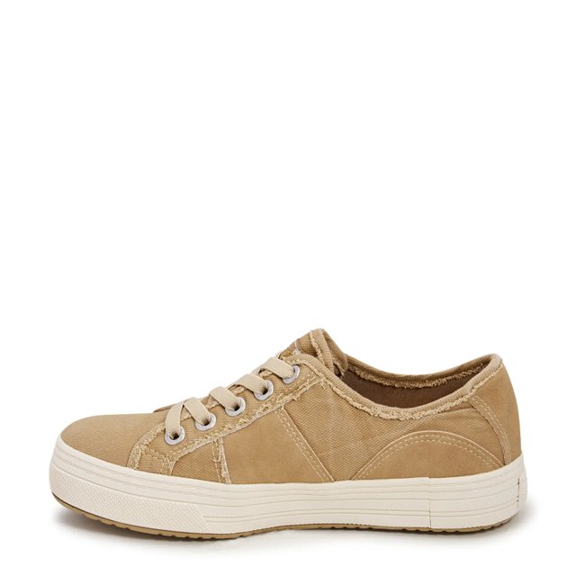 Blowfish Women s Super Smile Platform Slip On Sneaker in Desert Khaki Size 7 Medium