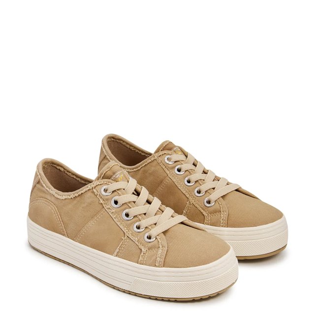 Blowfish Women s Super Smile Platform Slip On Sneaker in Desert Khaki Size 8.5 Medium