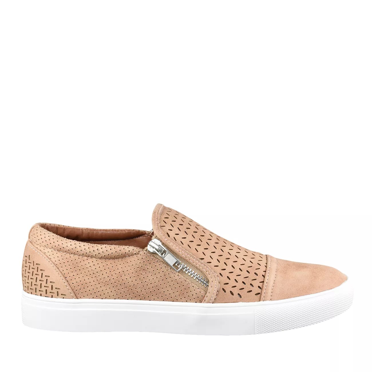 report alexa perforated zip sneaker