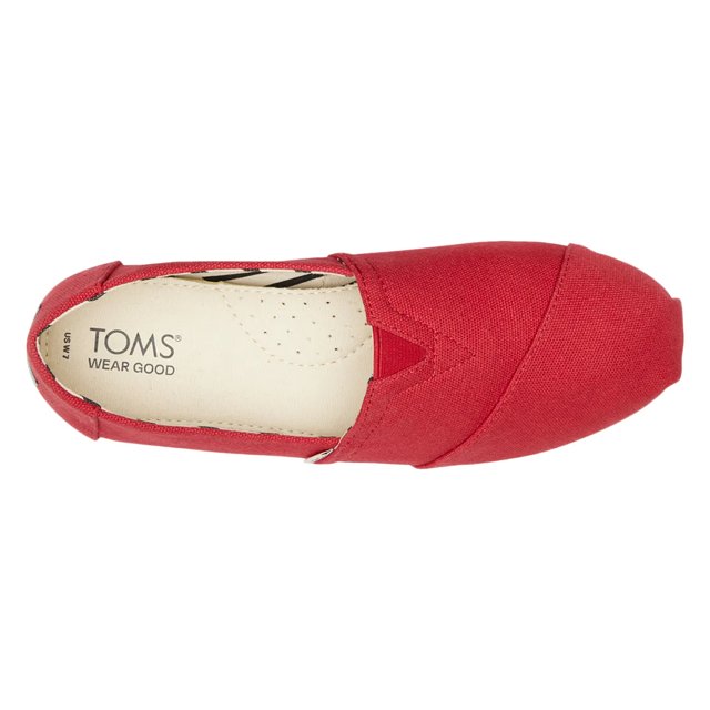 TOMS Alpargata Slip On Red