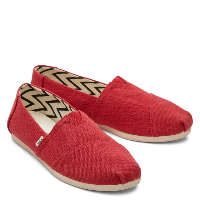 TOMS Alpargata Slip On Red