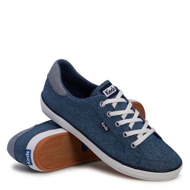 Keds Women s Center III Chambray Navy Textile Size 7