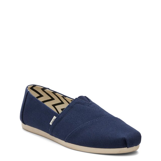 TOMS Womens Alpargata Recycled Cotton Espadrille Navy
