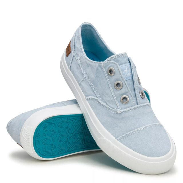 Blowfish Women s Malia Slip On Sneaker in Celestial Blue Dusty Canvas Size 7 Medium