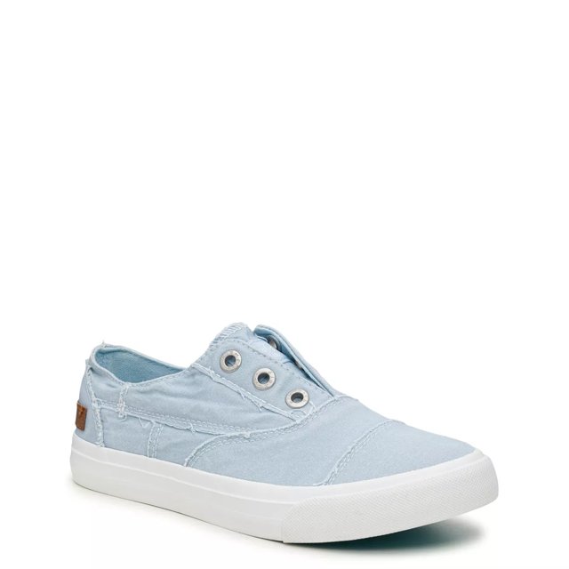 Blowfish Women s Malia Wide Width Slip On Sneaker in Celestial Blue Dusty Wide Size 6.5