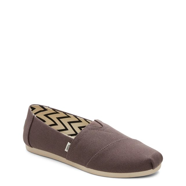 TOMS Womens Alpargata Recycled Cotton Espadrille Grey