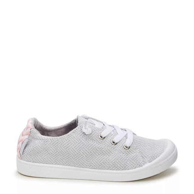 Roxy Women s Bayshore Plus Slip On Sneaker in Light Grey Size 9.5 Medium