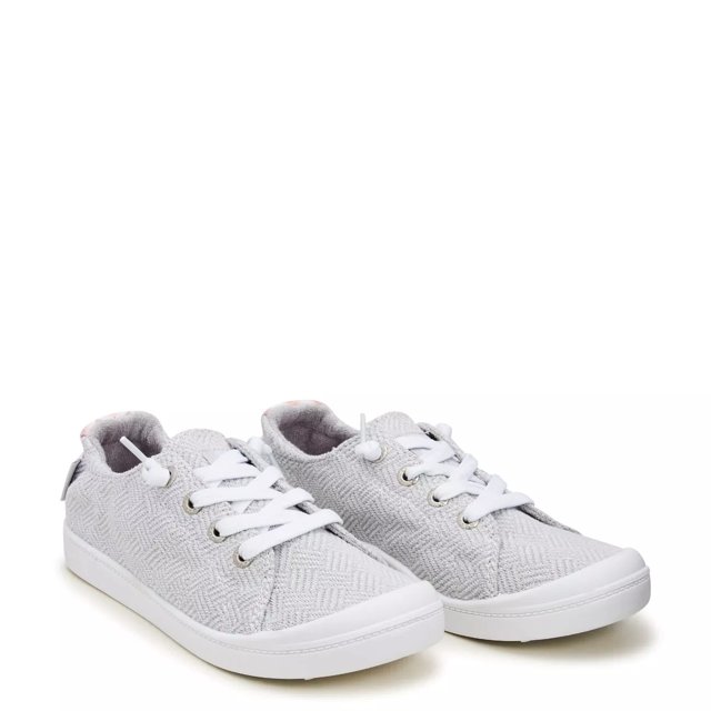 Roxy Women s Bayshore Plus Slip On Sneaker in Light Grey Size 9.5 Medium