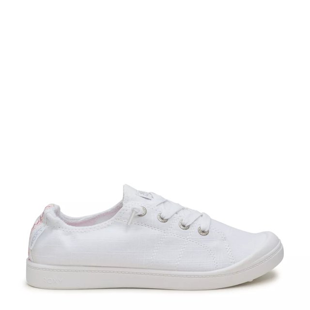 Roxy white canvas shoes deals