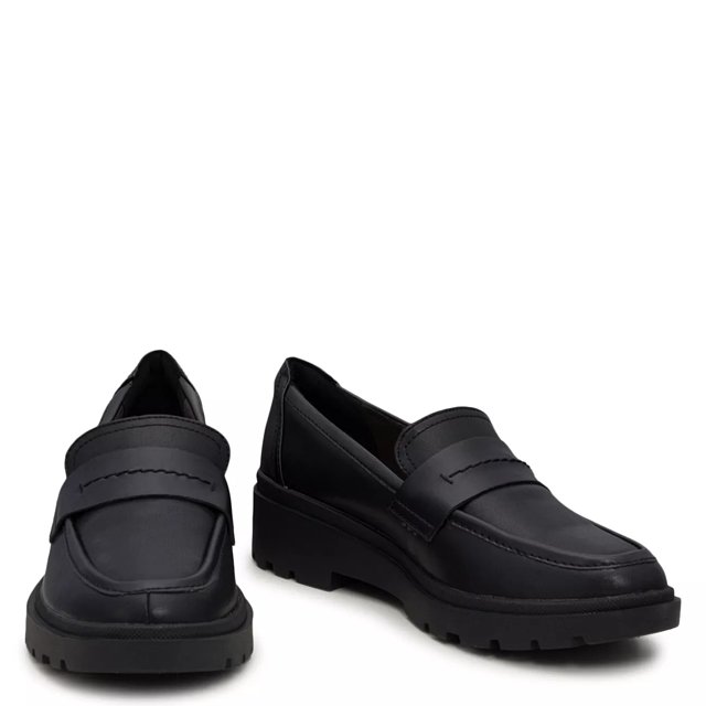 Clarks black loafers top