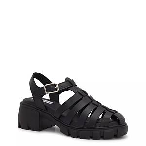 Dsw black sale sandals flat