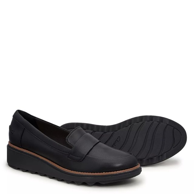 Clarks penny loafers womens sale