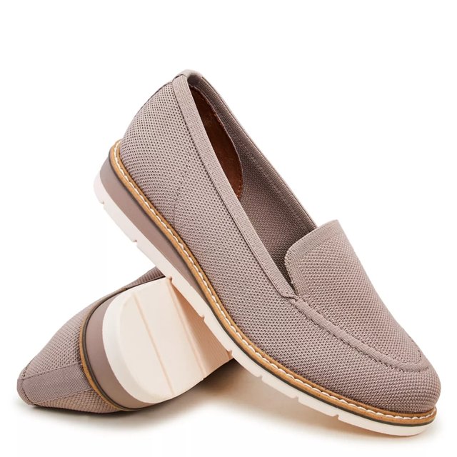 Kelly Katie Women s Amira Wedge Loafer in Taupe Size 6.5 Medium