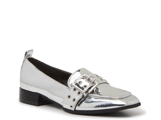 White and silver loafers cheap