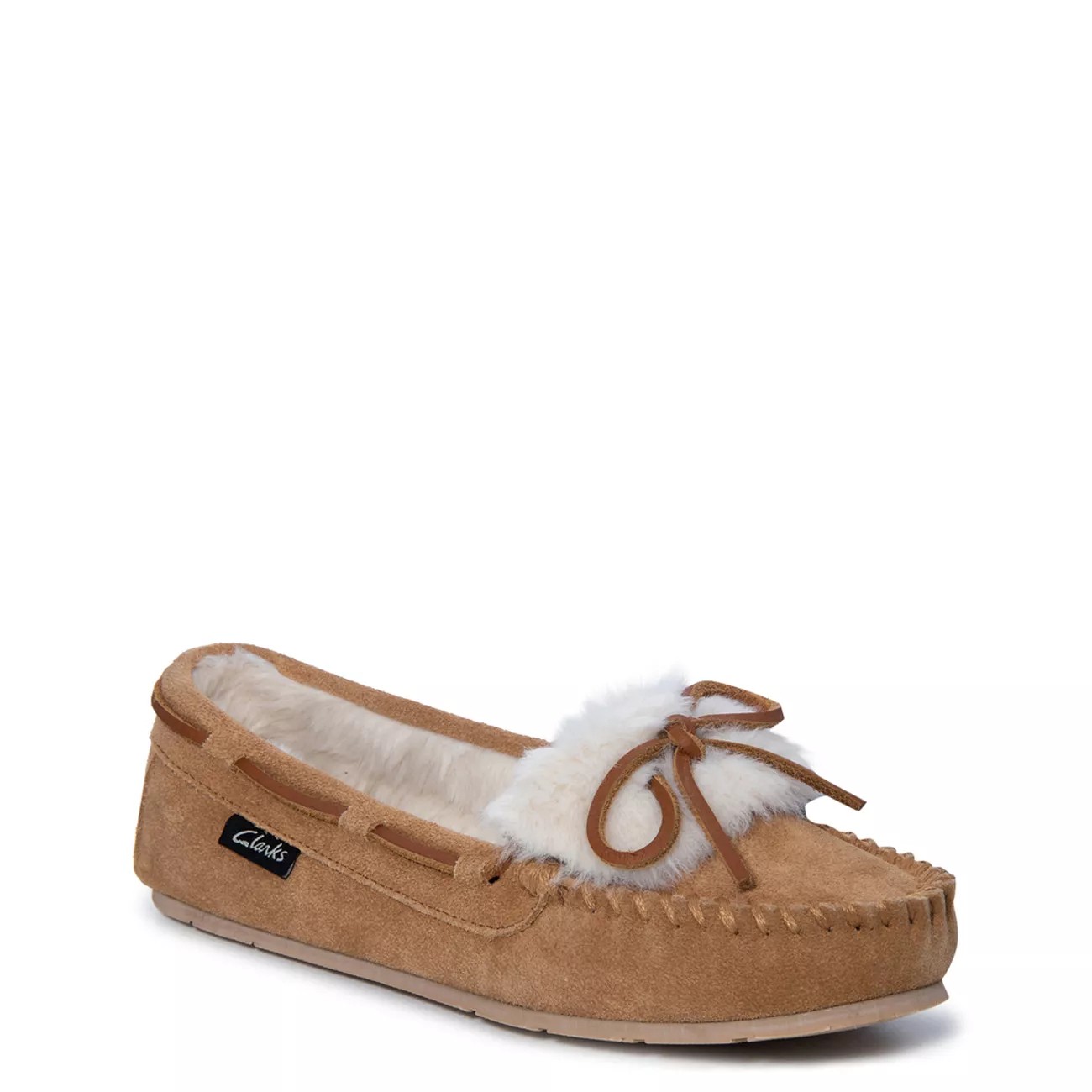 women's clarks moccasin slippers