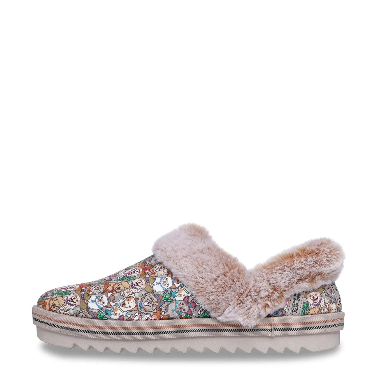 Women's Bobs Cozy Kiss Puppy Print Slipper