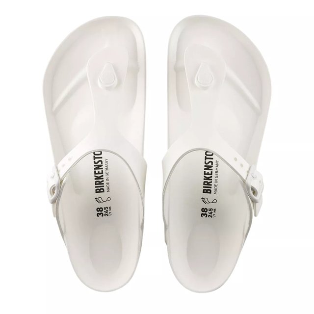 White eva sandals top