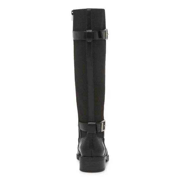 Kelly Katie Women s Sham Wide Width Wide Calf Knee High Riding Boot in Black Size 8