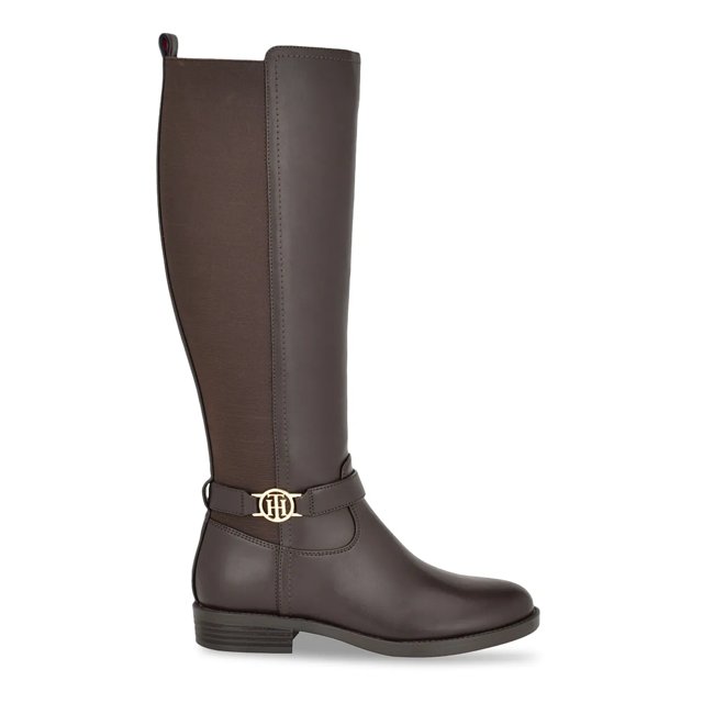 Tommy hilfiger brown riding boots new arrivals