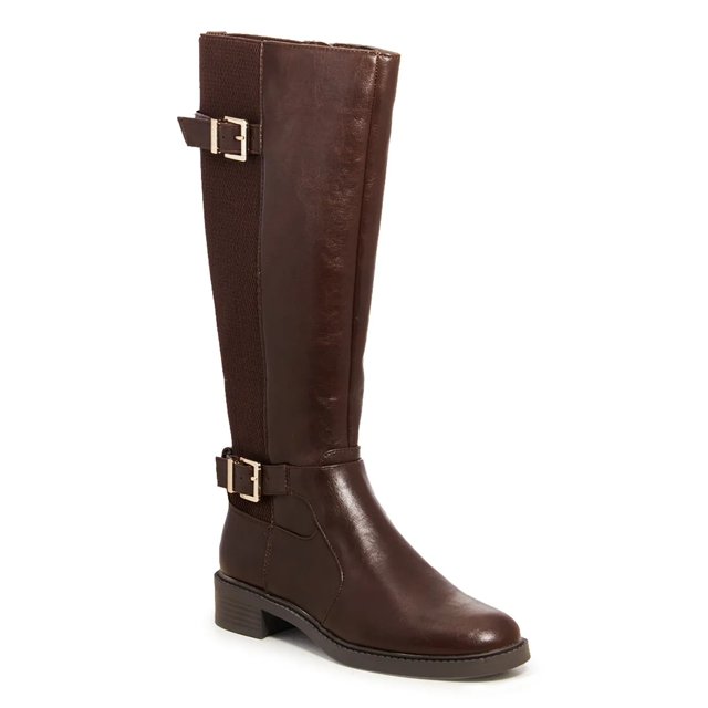 Kelly Katie Women s Sham Knee High Riding Boot in Brunette Size 5.5 Medium