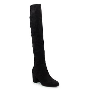 Grey suede over the knee boots deals