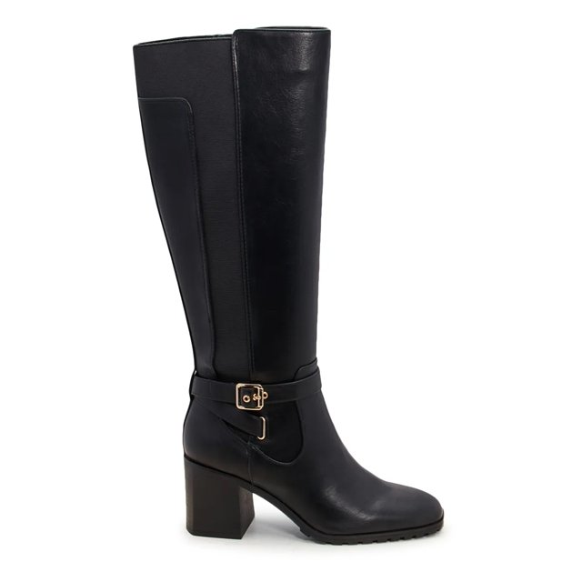 Dsw black suede knee high boots deals