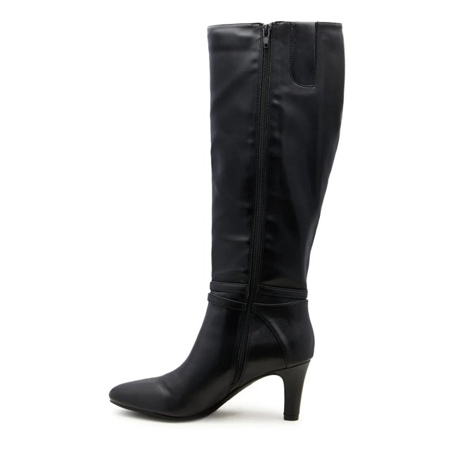 Knee length high heel boots shop