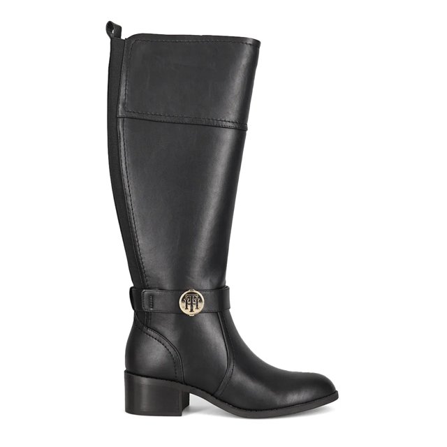 Tommy hilfiger riding boots black top