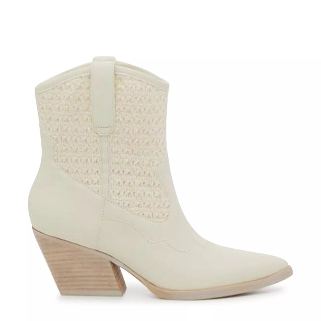 Dolce Vita Women s Lacie Western Boot in Ivory Size 9.5 Medium