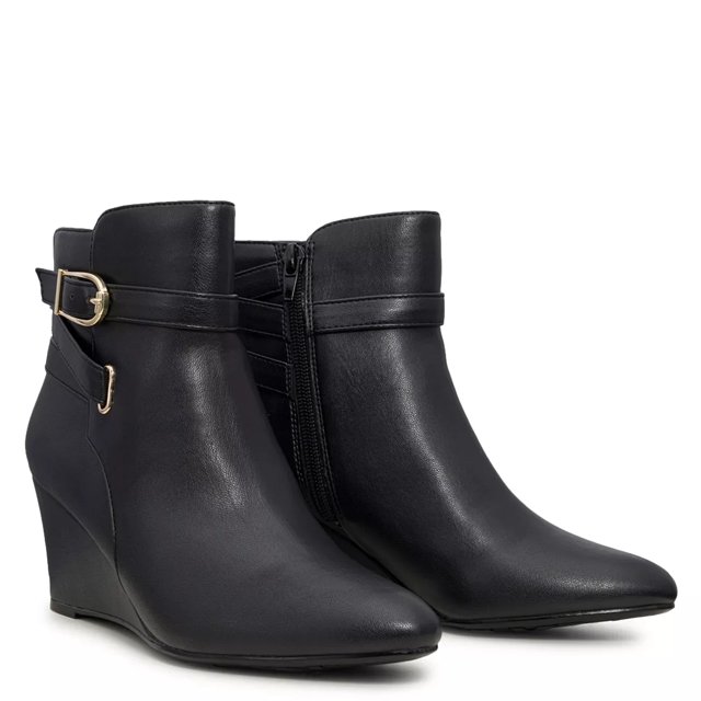 Next black wedge boots top