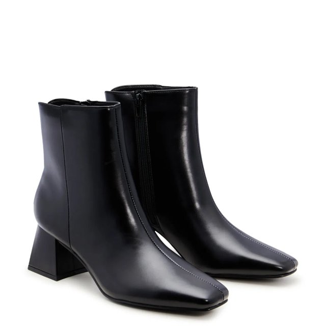 Ankle boots square heel clearance