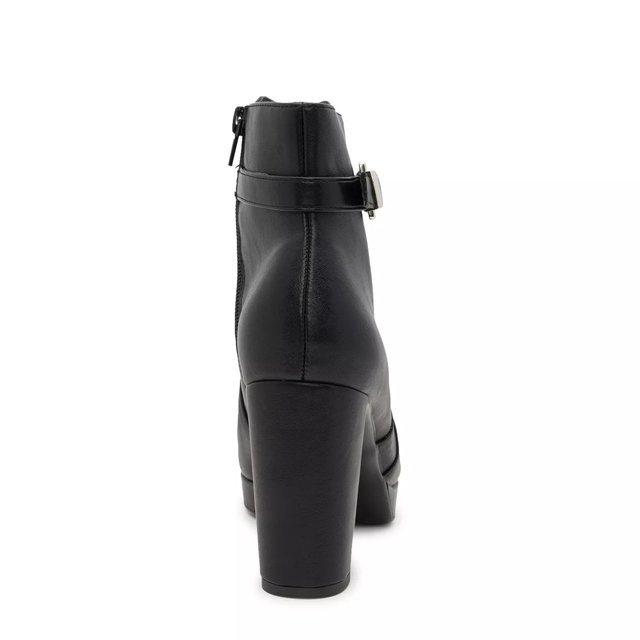 Platform cheap heel bootie