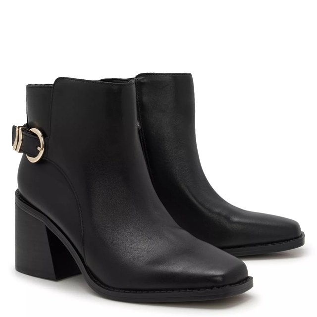 Vince camuto black leather ankle boots shop