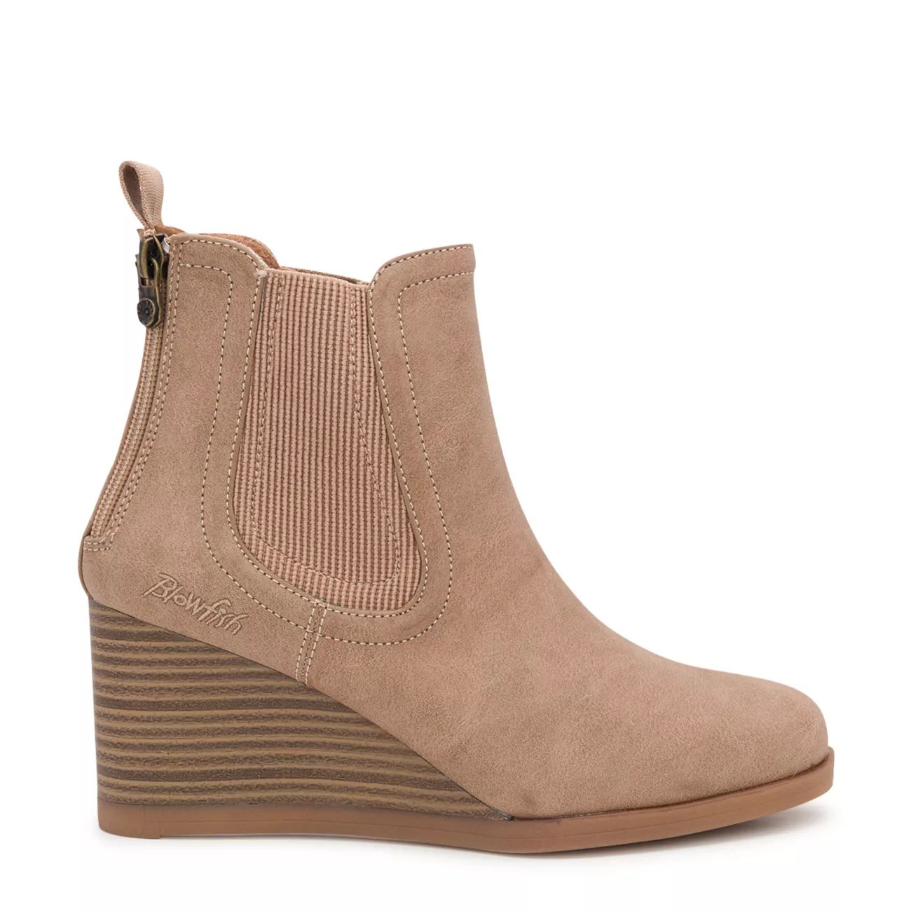 Brown shop wedge boots