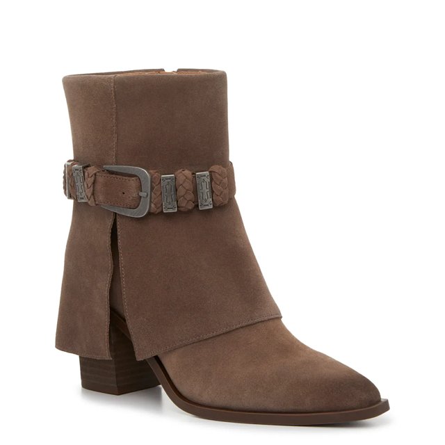 Western booties with buckle hot sale