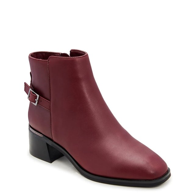 Aldo leather flat ankle boots top