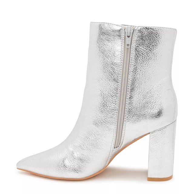 Silver booties dsw best sale