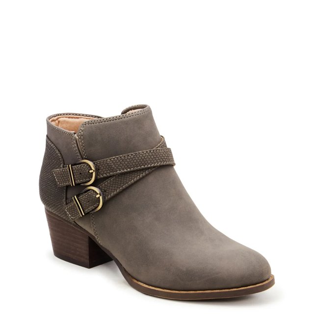 Lifestride Women s Blaire Short Western Bootie in Dark Grey Size 8.5 Medium