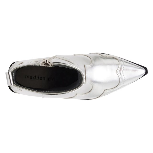 Dsw silver booties 2025