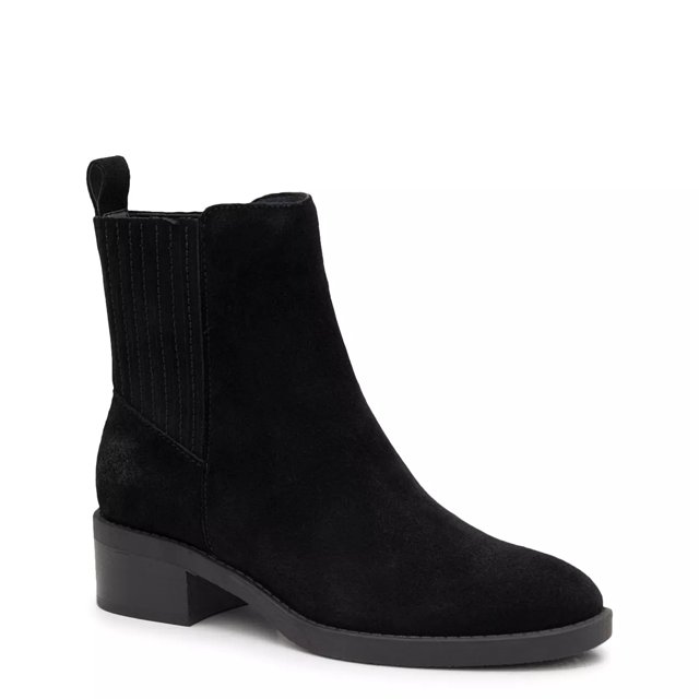 Dolce vita stacked heel suede ankle booties hot sale