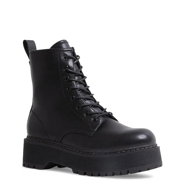 Black combat boots dsw cheap