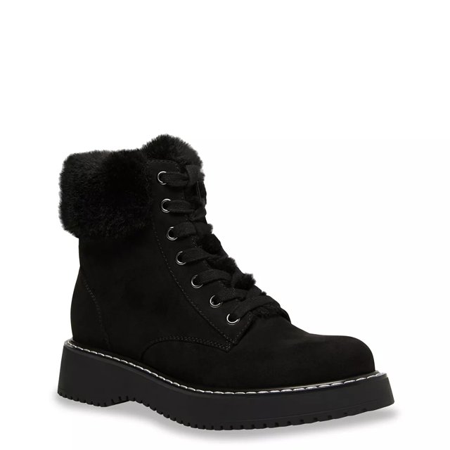 steve madden hills knit combat booties