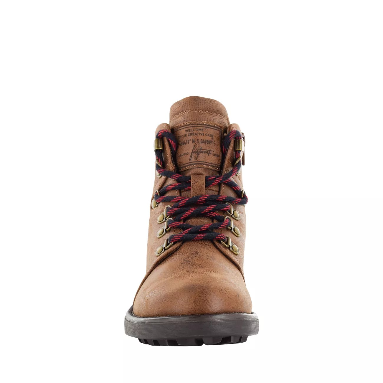 leather & nylon hiker booties