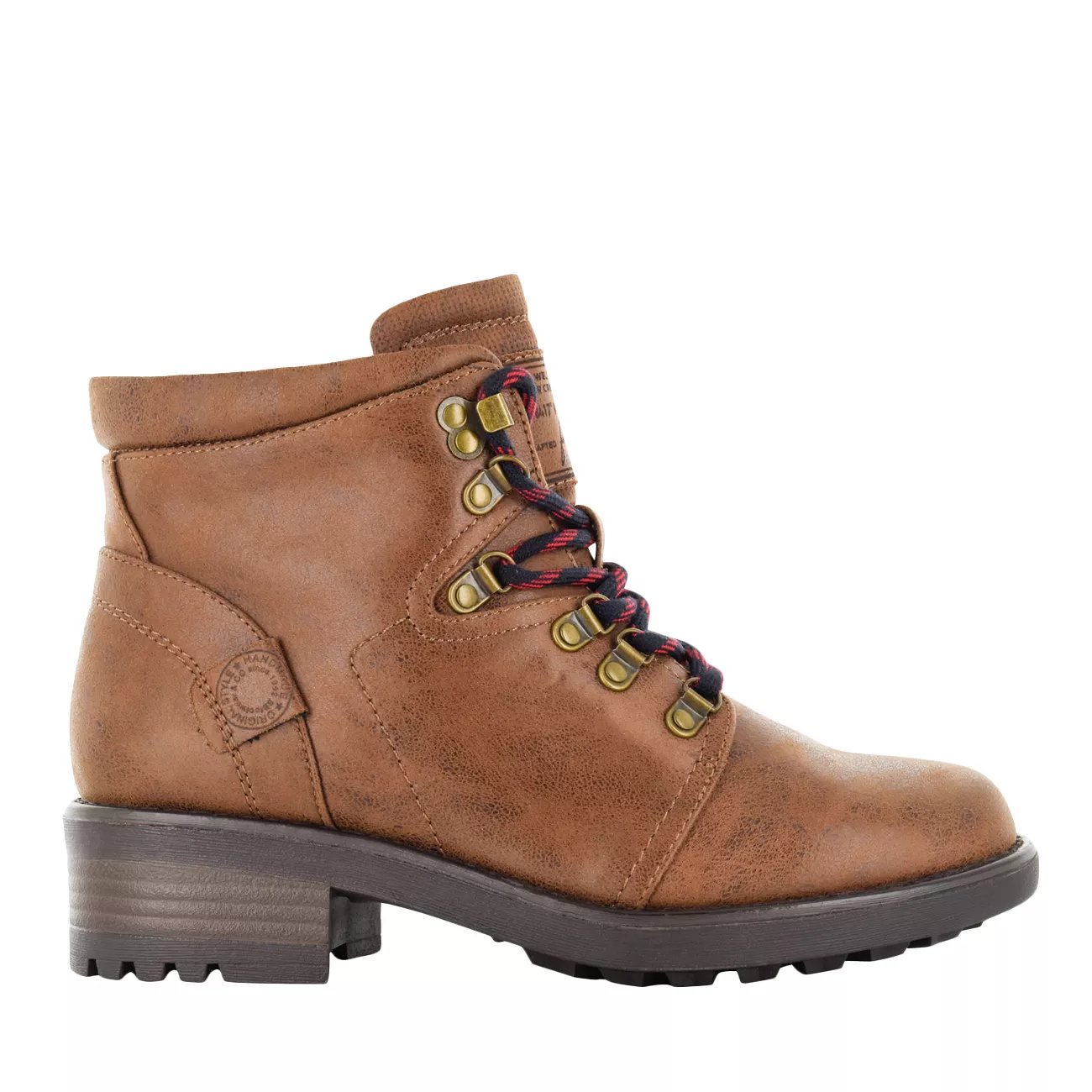 leather & nylon hiker booties