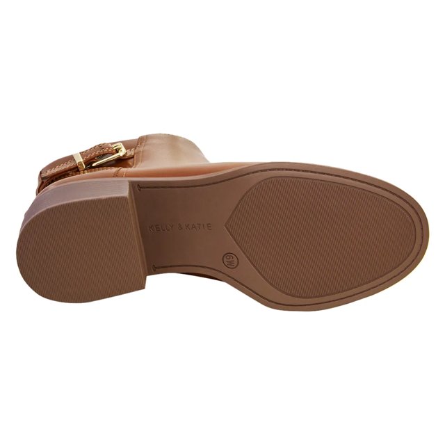 Kelly Katie Jeri Wide Width Bootie Brown 6.5