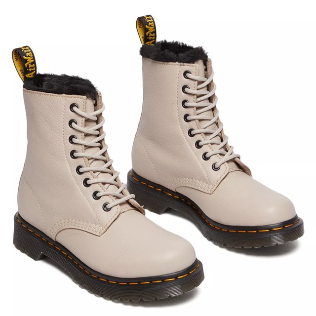 Dr. Martens Women s 1460 Serena Sherpa Taupe